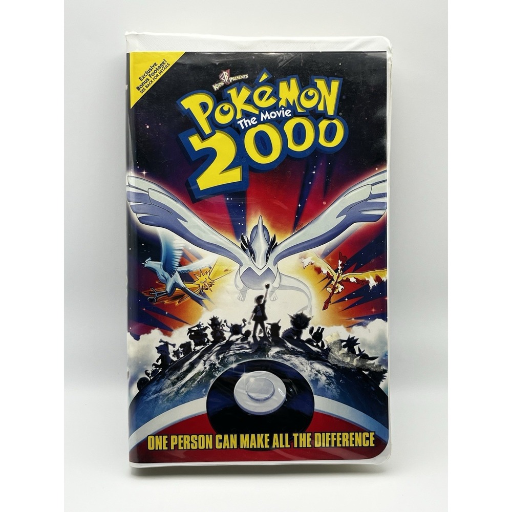 Pokemon the Movie 2000 VHS Warner Bros Clamshell Pikachus Rescue Adventure